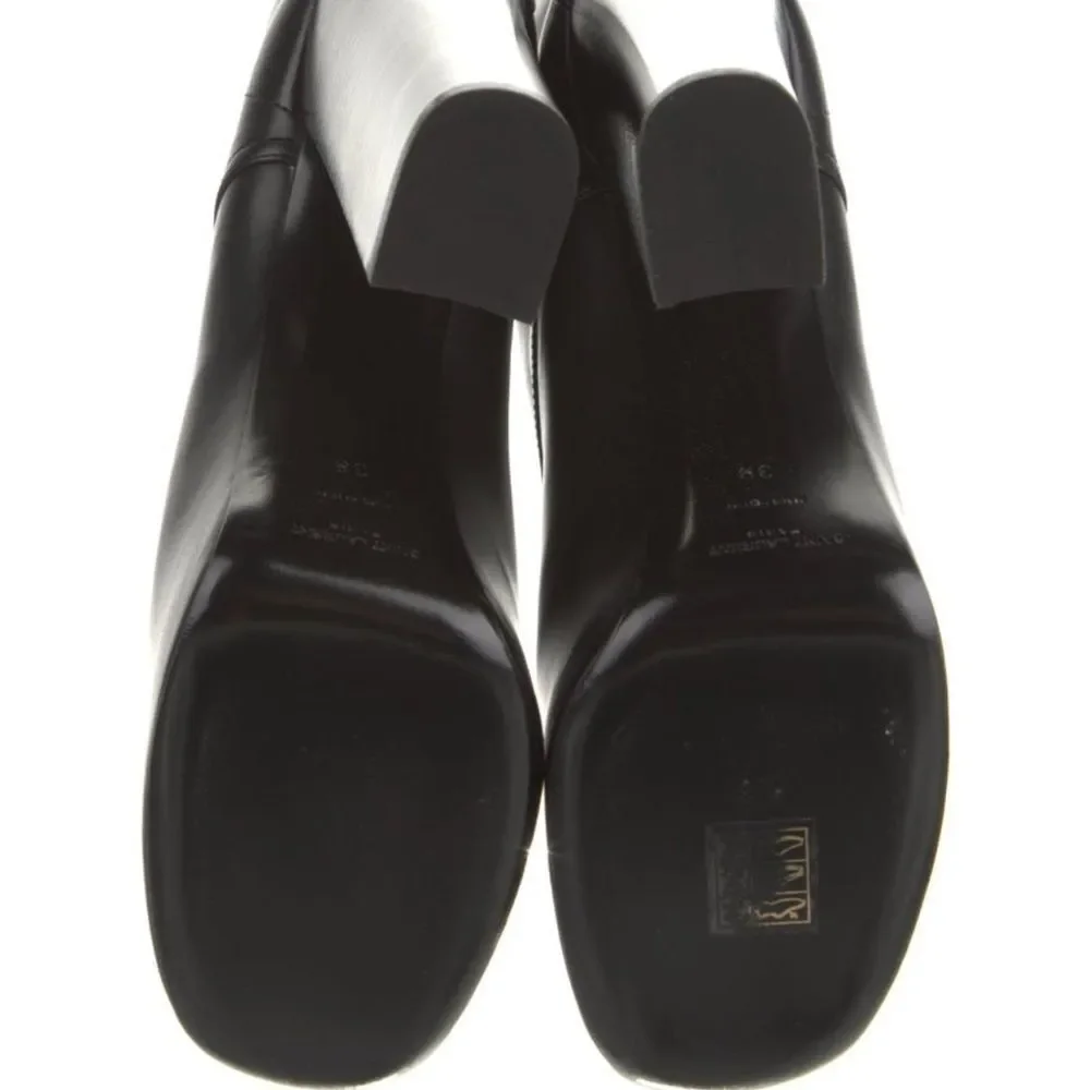 Saint Laurent Leather Lace-Up Boots - Picture 5 of 5